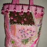 Pink Cottage Chic Crazy Patch Tote